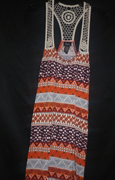 Chesley M Orange Striped Retro Maxi Dress - Picture 1 of 4